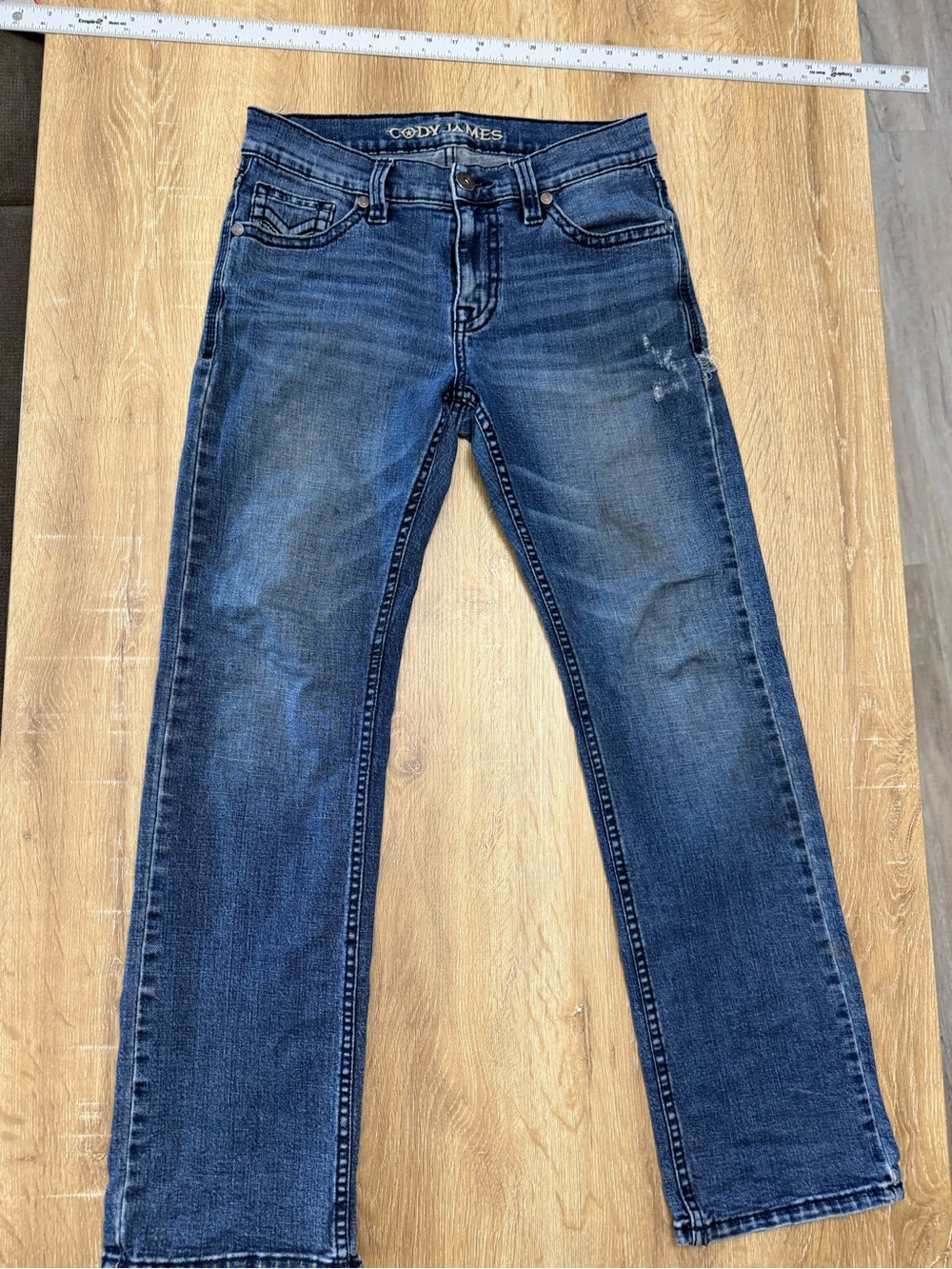 Cody James Men's Straight Jeans in Dark Wash Blue